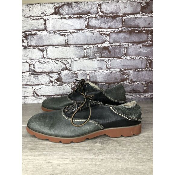 Sperry Top Sider Gray Black Leather Oxfords Lace Up Shoes Men Sz 11.5M US/45EU - Picture 1 of 16